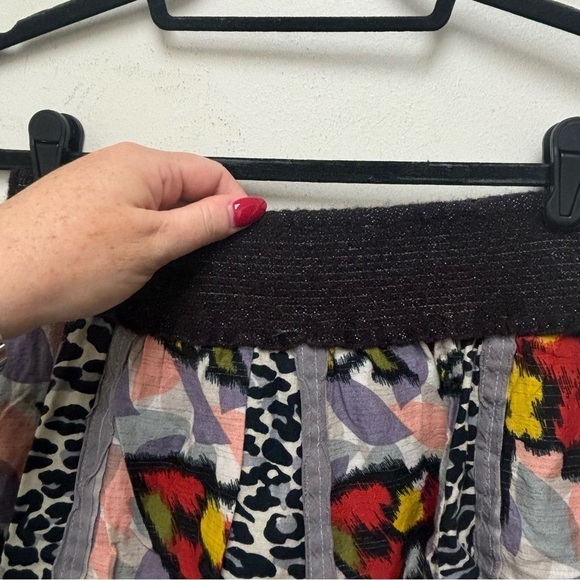 Free People Mixed Print Skater Skirt - Picture 11 of 12